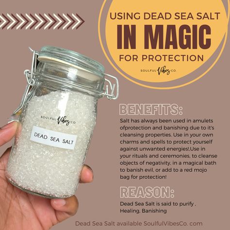 Witchcraft Salt Types, Sea Salt Magical Properties, Sea Salt Cleanse, Different Salts, Witch Salt, Cleanse Your Soul, Spiritual Cleanse, Business Kit, Gourmet Salt