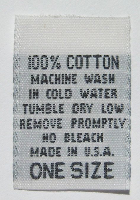 MEASURE 1 INCH by 1 1/2 INCH, WHITE WITH BLACK LETTERING.  THESE ARE PROFESSIONAL QUALITY  WOVEN LABELS.  THESE ARE SEWN INTO GARMENTS.  THESE WILL NOT FRAY. Shirt Labels, Clothing Care Tag, Custom Woven Labels, Shirt Label, Sewing Labels, Garment Labels, Clothing Tags, Woven Labels, Clothing Care