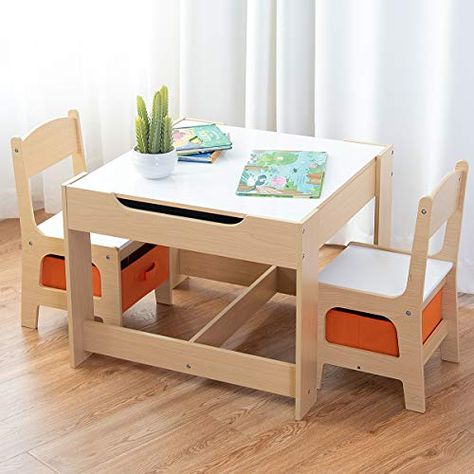 COSTWAY Kids Table & Chairs Set, Double Side Tabletop Tab... https://www.amazon.co.uk/dp/B07G94PQDQ/ref=cm_sw_r_pi_dp_U_x_UEWnCbKXT1NVY Kids Table With Storage, Kids Table Chair Set, Play Activity, Toddler Table And Chairs, Toddler Table, Drawing Table, Childrens Table, Table And Chair Set, Storage Chair