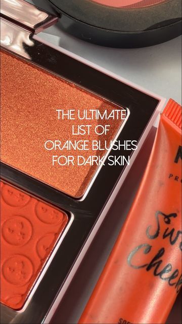 Cocoa Swatches on Instagram: "every year I revist this topic and still seem to discover more faves 😍🙌🏿 can you spot yours?! #cocoaswatches #makeupswatches #darkskinmakeup Best orange blushes for dark skin" Orange Blush Dark Skin, Blush For Dark Skin, Orange Blush, Makeup Swatches, Beauty Tips, Cocoa, Beauty Hacks, Blush, Canning