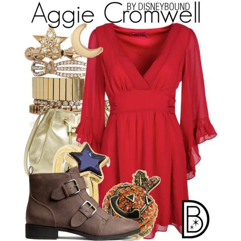 A fashion look from October 2014 featuring red dress, ankle boots and Vince Camuto. Browse and shop related looks. Aggie Cromwell, Halloween Town Disney, Everyday Princess, Disney Inspired Fashion, Character Inspired Outfits, Disney Bound Outfits, Disney Inspired Outfits, Fandom Fashion, Fashion Friday