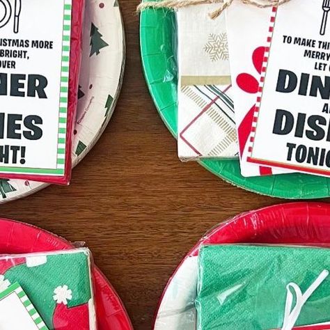 Crisp Collective on Instagram: "To make this Christmas more Merry and Bright, Let Us Cover Dinner and Dishes Tonight! Comment YES to have the free printable tags and details sent directly to your DMs! An easy gift that ANYone would appreciate in this busy season! Perfect for teachers, neighbors, co-workers and friends! ❤️ . . . . #giftidea #teachergift #gifts #easygifts #neighborgifts #coworkergifts . . Follow my shop @crispcollectiveig on the @shop.LTK app to shop this post and get my exclusive app-only content! #liketkit #LTKHoliday #LTKfamily #LTKGiftGuide @shop.ltk https://liketk.it/4qhNE" Dinner And Dishes On Us Gift Tag, Free Printable Tags, Free Gift Tags, Neighbor Gifts, Co Workers, Printable Tags, School Holidays, Christmas Dinner, Easy Gifts