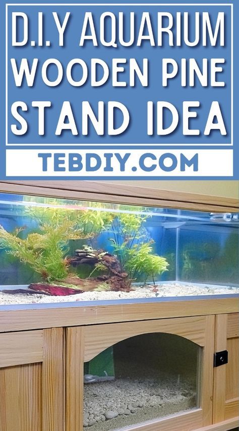 This DIY project is best to build a bespoke aquarium stand can be a fulfilling adventure—transforming planks of wood into a stylish piece of furniture that showcases your aquatic world. Whether you’re an experienced DIY or new to the woodworking scene, creating a pine stand from scratch is an excellent opportunity to hone your skills and add a personalized touch to your home. Diy Aquarium Stand, Aquarium Stand, Diy Aquarium, How To Waterproof Wood, Furniture Scratches, Wooden Windows, Diy Shed, Stately Home, Storage Shed