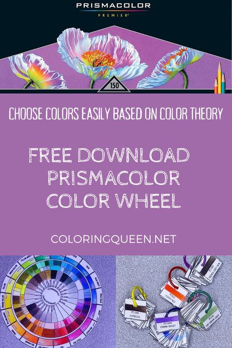 Prismacolor Colored Pencils Color Wheel Free Download Color Wheel Tutorial, Polychromos Color Wheel, Prismacolor Color Pallets, Blending Prismacolor Pencils, Prismacolor Premier Color Combinations, Colored Pencil Color Wheel, Prismacolor Color Wheel, Color Palette Prismacolor Pencil, Prismacolor Colored Pencils