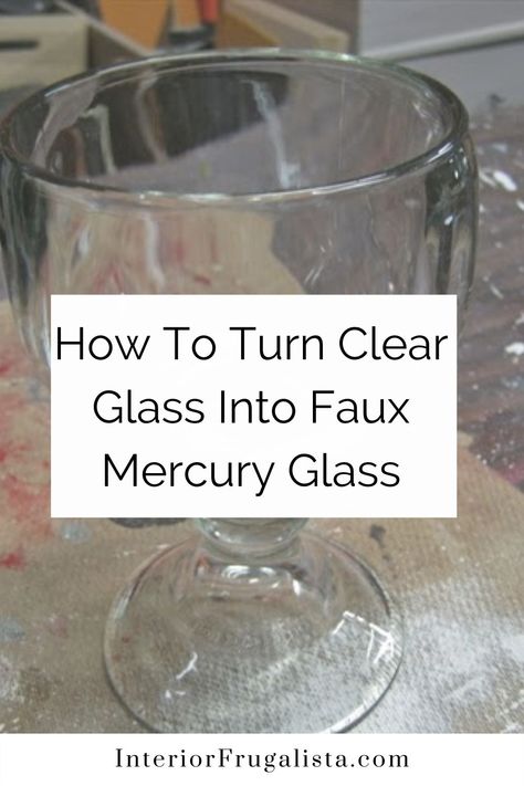 Mercury Glass Flower Vase, Silver Mercury Glass Centerpiece, Faux Mercury Glass Diy Tutorials, How To Make Clear Glass Amber, Mercury Spray Paint, Fake Mercury Glass Diy, Mercury Glass Tablescape, What To Fill Large Glass Vases With, How To Make Mercury Glass Vases