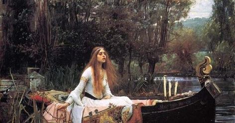 Famous Romanticism Paintings Waterhouse Paintings, John Waterhouse, Lady Of Shalott, Pre Raphaelite Paintings, James Abbott Mcneill Whistler, The Lady Of Shalott, World Famous Paintings, Pre Raphaelite Brotherhood, Roi Arthur