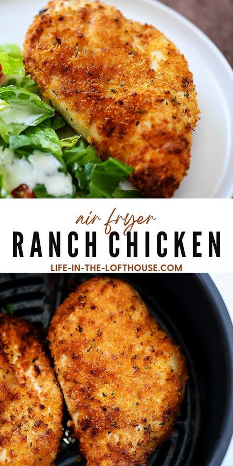 Air Fryer Ranch Chicken, Chicken In The Air Fryer, Air Fryer Recipes Chicken Breast, Zesty Ranch, Air Fried Food, Air Fryer Oven Recipes, Air Fry Recipes, Air Fryer Recipes Chicken, Air Fryer Dinner Recipes