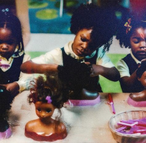 — 𝓑𝓛𝓐𝓒𝓚 𝓖𝓘𝓡𝓛𝓗𝓞𝓞𝓓 💕👧🏾 | ahhh, black girlhood. the simpler times of the days of my childhood. wouldn’t trade it for the world. 𓊆ྀི❤︎𓊇ྀི 🧸🎀 edited by me. ♡ photo credits to: pinterest. ♡ 🏷️ | #girlhood #blackgirls #blackgirlhood #blackhair #blackhairstyles #dolls #blackdolls #bratz #bratzvideogames #myscene #bows #hairstore #thecheetahgirls #disneychannel #dcoms #1990s #90s #2000s #00s #y2k #houseofvintagewoc #filmsbratz Black Childhood Aesthetic, Girlhood Childhood, Jamaican Aesthetic, Black Childhood, Soulaan Culture, Y2k Childhood, 2000s Nostalgia Aesthetic, Weird Nostalgia, Black Nostalgia