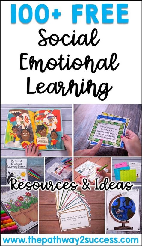 100+ free social emotional learning activities, ideas, and resources to help kids improve confidence, build relationships, develop social skills, and improve responsible decision-making skills. #sel #socialemotionallearning #pathway2success Socio Emotional Learning Activities, Socio Emotional Activities, Family Coaching, Sel Resources, Emotional Learning Activities, Social Skills Lessons, Social Emotional Activities, Social Skills Groups, Improve Confidence