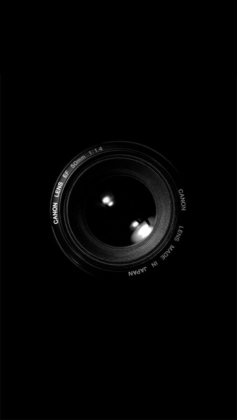 Black and White Camera Lens White Photo, In The Dark, A Black, Wallpapers, Black And White, Iphone, White, Black