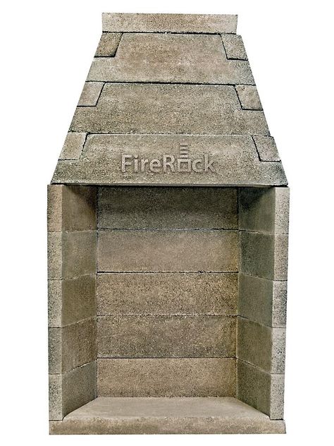 FireRock Rumford Fireplace Rumford Fireplace, Wood Fireplace Inserts, Fireplace Box, Outdoor Fireplace Kits, Indoor Fireplaces, Fireplace Style, Fire Rocks, Fireplace Kits, Ventless Fireplace