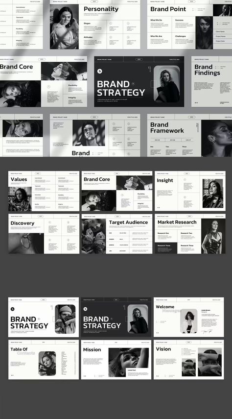 Modern Powerpoint Design, Brand Planning, Indesign Inspiration, Slide Presentation Template, Google Slide Presentation, Presentation Slides Design, Portfolio Website Template, Presentation Deck, Presentation Design Layout