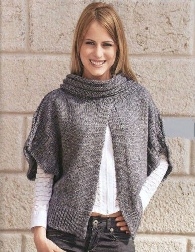 Poncho With Sleeves, Hand Knit Poncho, Poncho Knitting Patterns, Poncho Cardigan, Poncho Pattern, Crochet Poncho, Knitted Poncho, Knitting Inspiration, Cardigan Jacket