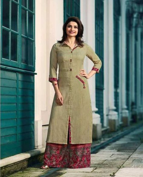 Cotton Kurties, Plain Kurti Designs, Indian Kurti Designs, Kurti Sleeves Design, New Kurti Designs, Simple Kurta Designs, Kurta Style, Designer Kurti Patterns, Simple Kurti Designs