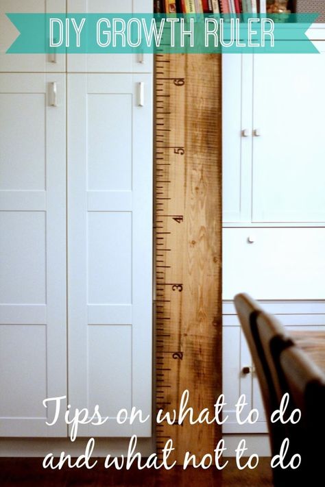 I looked at Pinterest and thought, I could do that! How hard can it be? Of course I would find a way to mess it up, so I made these DIY growth ruler tips for you Height Chart Diy, Growth Chart Ruler Diy, Growth Charts Diy, Wooden Ruler Growth Chart, Wall Ruler, Height Ruler, Growth Ruler, Growth Chart Wood, Wooden Growth Chart