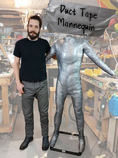 Duct Tape Mannequin Diy Mannequin, Weird Poses, Mannequin Diy, Mannequin Legs, Mannequin For Sale, Duct Tape Flowers, Little Mermaid Costume, Duct Tape Wallet, Display Mannequins