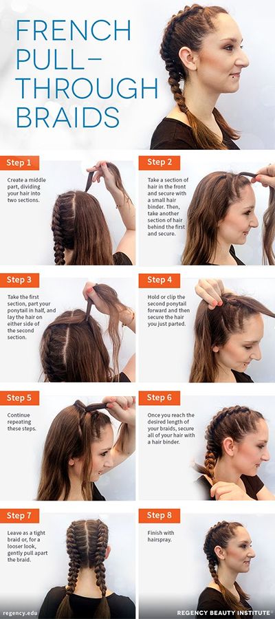 Pull Through Braids, Boxer Braids Hairstyles, Dutch Pigtail Braids, Braid Pigtails, Blond Rose, French Braid Pigtails, Makeup Recipes, Boxer Braids, Pull Through Braid