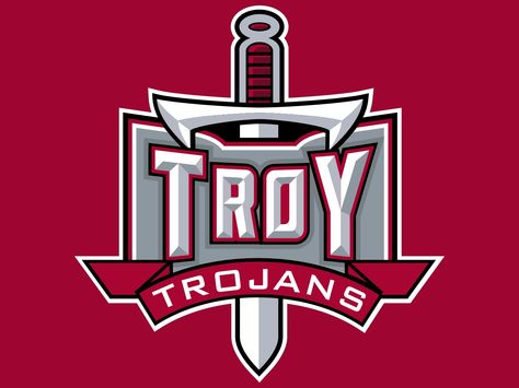 Troy Trojans Trojans Logo, Troy Trojans, Troy University, Sports Art, College Sports, Sports Logo, College Football, Chevrolet Logo, Vehicle Logos