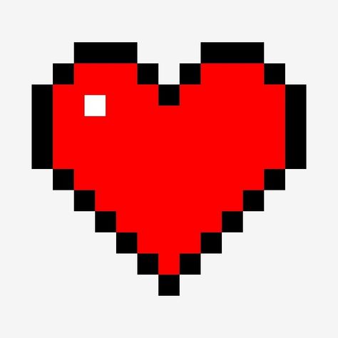 Corazones Aesthetic, Red Heart Png, Minecraft Heart, Valentines Day Doodles, Pixel Icons, Heart App, Happy Birthday Typography, Red Icons, Pixel Heart