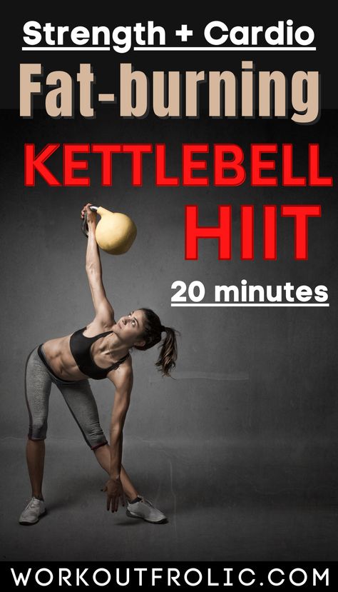 Kettle Bell Workout For Flat Stomach, Hiit Workouts Kettlebell, Kettlebell Hiit Workout, Kettlebell Circuit Workout, Hiit Workouts At Gym, Kettlebell Workout Video, Kettlebell Workouts For Women, Hiit For Beginners, Kettlebell Hiit