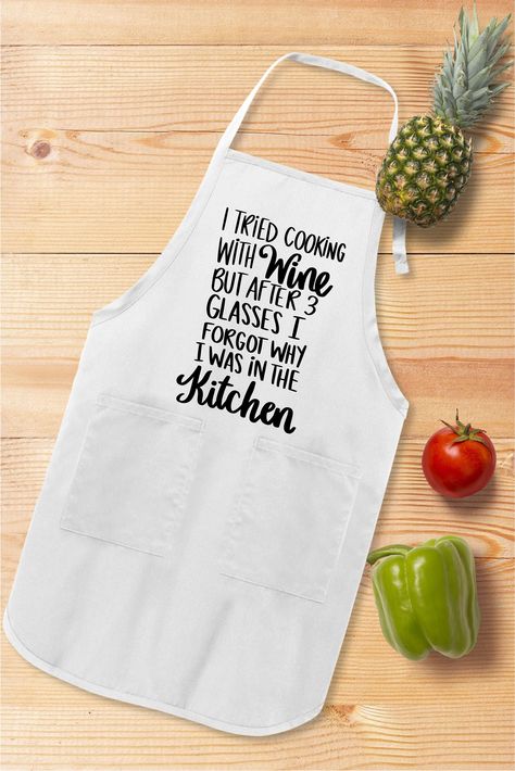 Custom Apron, Personalized Apron, Personalize Apron, Cooking With Wine, Custom Chef Apron, Baking Gifts, Bbq Apron, Baking Apron How - To - Order - Select Your Apron Style - Select Your Apron Color - Select Your Design (Personalization Box) If Applicable - Select Your Quantity - Add Item to Your Cart -- If You Will have more than one Apron you can add them to your cart one by one so you can have one order. -- If Shown picture was 2 Apron you must add both to the cart. Production & Shipping - Funny Kitchen Sayings, Apron Women, Baking Quotes, Personalized Apron, Mint Shirt, Custom Apron, Cooking Humor, Cooking Gift, Apron Cooking