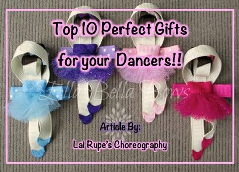 Dance Class Gifts, Diy Dance Team Gifts, Diy Dance Gifts, Dance Recital Gifts Diy, Ballerina Ribbon, Dance Squad, Competitive Dance, Dancer Gifts, Sculpture Hair