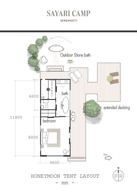 Safari Lodge Design, Lodge Floor Plans, Africa Safari Photography, Africa Safari Lodge, Lodge Plans, Tent Room, South Africa Safari, Lodge Design, Engineering Drawing