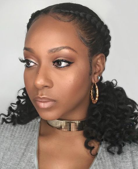 Duchess Braids Black Women, Wedding Braid Hairstyles For Black Women, Braided Up Do For Black Women, French Braid Hairstyles For Black Women, French Braids For Black Women, Duchess Braids, Two Braids Hairstyle Black Women, Two Braids Style, Braids Black Women