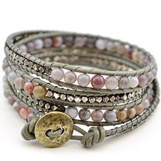 Tricks to Laddering Sage 4 Wrap Bracelets With Beads, Wrap Armband, Multi Wrap Bracelet, Beautiful Bracelets, Beaded Wrap Bracelets, Bracelet Diy, Bracelet Cuir, Leather Wrap Bracelet, Diy Schmuck