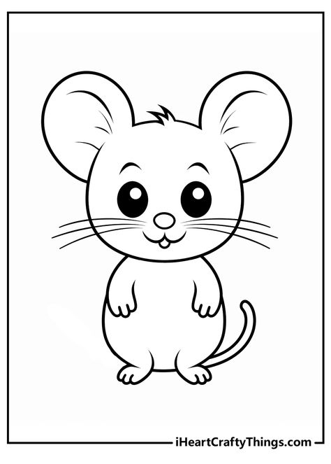 Mouse Coloring Pages Cute Mouse Coloring Pages, How To Draw Mouse, Mouse Cute Drawing, Cartoon Mouse Drawing, Drawing Of A Mouse, Mouse Drawing Easy, Cute Mouse Drawing, Drawing Mouse, Kids Colouring Printables