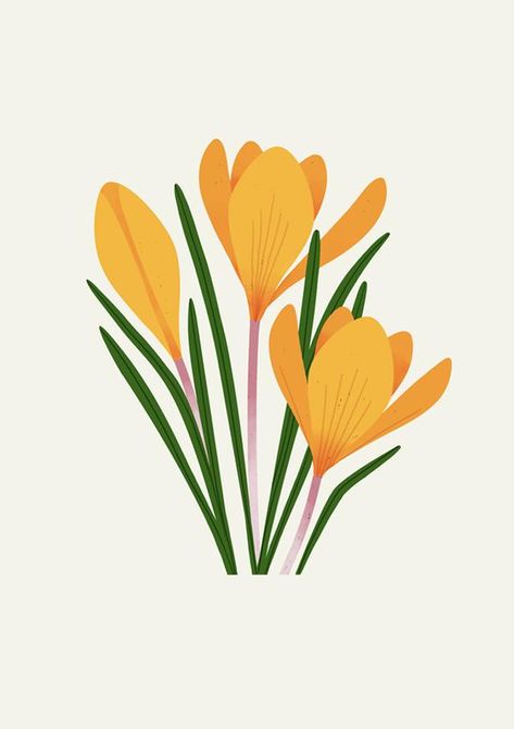 Simple Nature Illustration, Tulip Mural, Simple Flower Illustration, Yellow Flower Illustration, Filling Patterns, Ceramics Decoration, Watercolor Butterflies, Tulip Painting, 카드 디자인