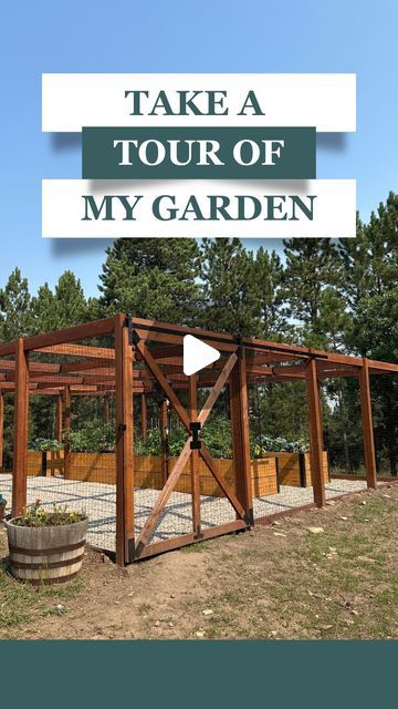 Vegetable Garden Design With Chicken Coop, Garden Chicken Tunnel, Chicken Coop With Run Around Garden, Enclosed Garden With Chicken Coop, Chicken Space Requirements, Garden Enclosure, Chicken Coop And Run, Coop And Run, My Dreams Come True