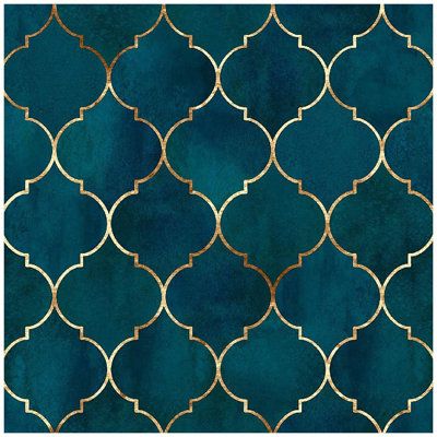 Dining Room Murals, Gold Geometric Wallpaper, Tapete Gold, Wallpaper Graphic, Trellis Wallpaper, Moroccan Pattern, Temporary Wallpaper, Teal Background, Gold Wallpaper