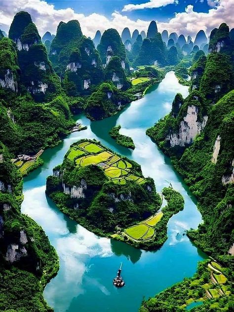 Guilin China, Beach Vacation Spots, Incredible Nature, Best Vacation Spots, Guilin, Concept Ideas, Scenic Photography, Art Idea, China Travel