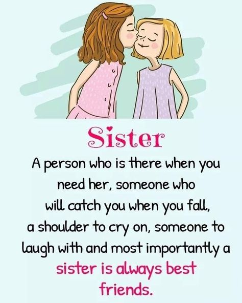 Sisters Bond, Cute Sister Quotes, Sister Bond Quotes, Brother Sister Love Quotes, I Love You Sister, Happy Birthday Sister Quotes, Sister Love Quotes, Basic Art, Sister Quotes Funny