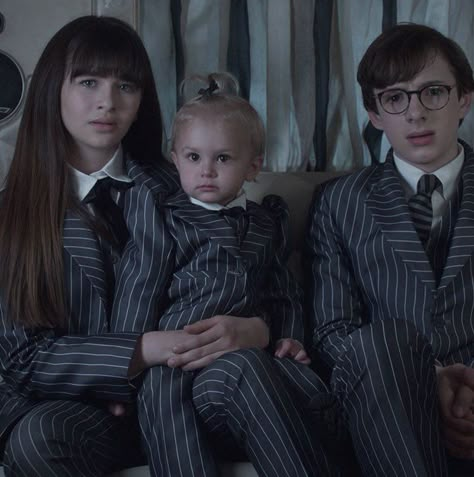 Pinstripe suits are in The Baudelaires, Lemony Snicket Series, Presley Smith, Best Of Netflix, Baudelaire Children, A Series Of Unfortunate Events Netflix, Lemony Snicket, Unfortunate Events, Best Horror Movies