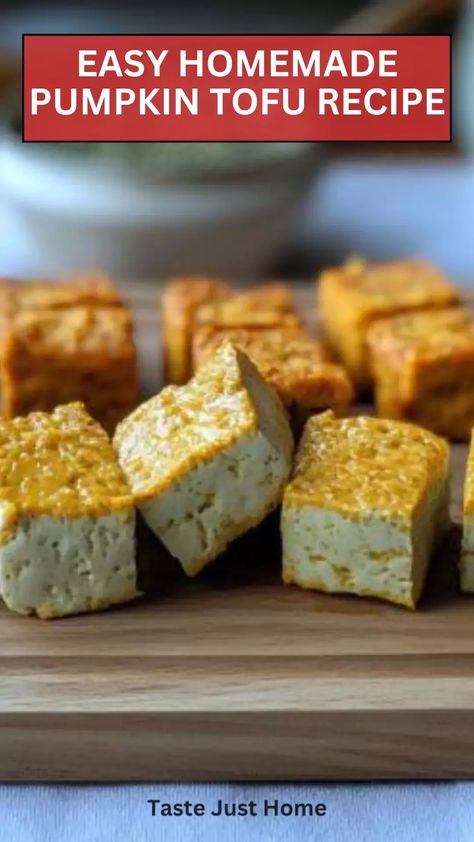 Easy homemade Pumpkin tofu recipe – Taste Just Home Pumpkin Tofu, Tofu Recipe, How To Make Pumpkin, Spiced Pumpkin, Waste Management, Homemade Pumpkin, Tofu Recipes, Pastry Cake, Vegan Paleo