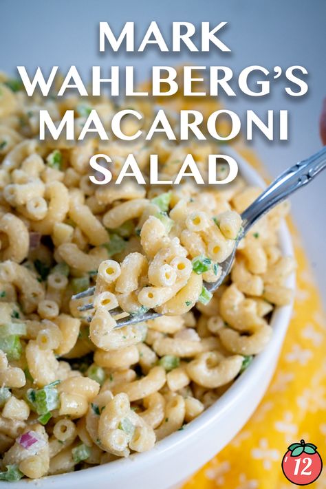 Mark Wahlberg’s Macaroni Salad | 12 Tomatoes Maurice Salad Recipe, Loaded Macaroni Salad, Pasta Salad With Cheddar Cheese, Macaroni Salad With Peas And Cheese, Macaroni Salad With Sweet Pickles, Kid Friendly Macaroni Salad, Traditional Macaroni Salad Recipe, Korean Macaroni Salad, Easy Party Salad