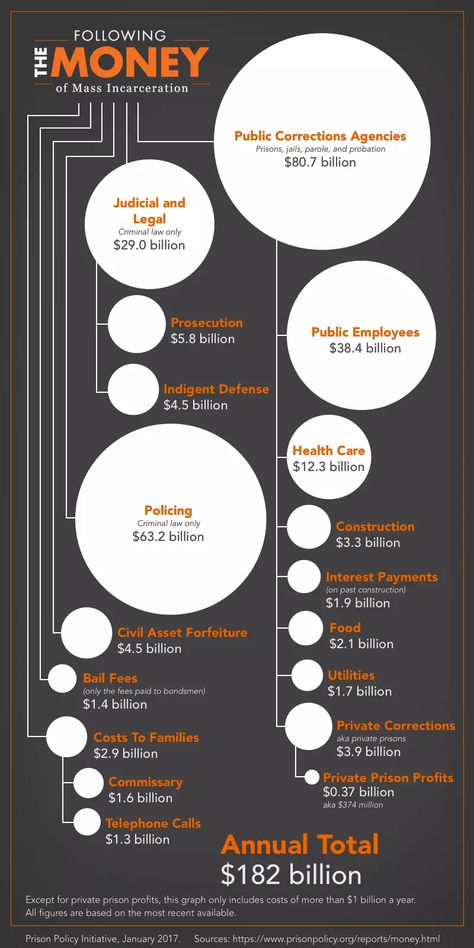 Following the Money of Mass Incarceration | Prison Policy Initiative Business Ideas For Ladies, Prison Reform, Finance Career, Mass Incarceration, Nutrition Education, How To Become Rich, Make Money Fast, Fast Money, How To Get Rich