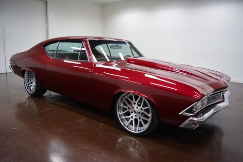 1968 Chevrolet Chevelle ProTouring LS Air Ride Candy Red Paint, 68 Chevelle, 1969 Chevelle, Classic Cars Chevy, Chevy Chevelle Ss, Chevrolet Chevelle Ss, Candy Red, Chevy Muscle Cars, Chevy Chevelle