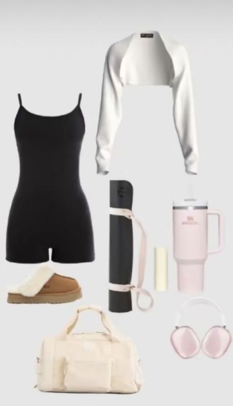 Gym Outfit Pilates, Pilate Outfits Aesthetic, Pilates Starter Pack, Pilates Clothes Outfit, Pilate Outfits, Pilates Outfit Ideas, Pilates Mood Board, Classy Workout Outfits, Pilates Outfits For Women