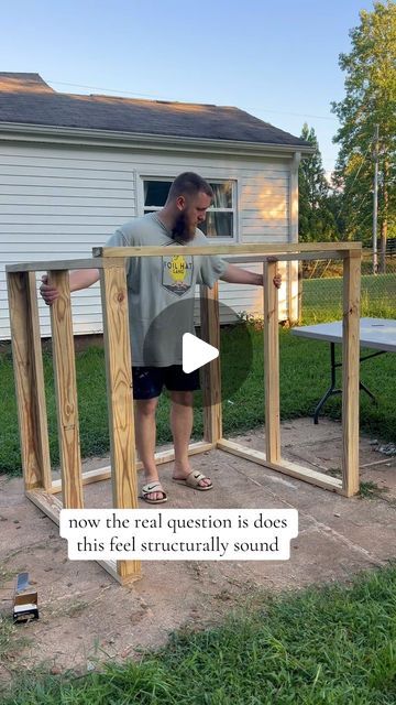 B&R Homestead on Instagram: "Building a Goat House. @dewalttough and a dream right?   #homestead #homesteader #selfsufficient #diy #backyardgoats #goatsofinstagram" Sheep House Diy, Goat Houses Shelters, Goat House Diy, Goat Shelter Diy, Sheep Barn Ideas, Pallet Goat Shelter, Goat House Ideas, Goat Shelter Ideas, Diy Goat Shelter