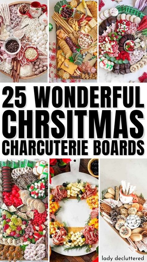 Christmas Food Boards Ideas, Taco Charcuterie Board Christmas, Simple Holiday Charcuterie Board, How To Make A Christmas Charcuterie Board, Christmas Grazing Board Sweet, Christmas Sweet Board Ideas, Winter Charcuterie Board Party, Christmas Chutery Boards, Holiday Desert Charcuterie Board Ideas