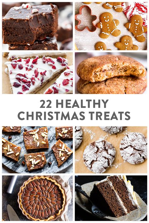 When it comes to the holidays, we're all looking for something quick, delicious and healthy that we can feed our family and friends, and you'll find the perfect treat in this list of 20 Healthy Christmas Treats! Find the perfect gluten free, sugar free, or paleo recipe to make this Christmas season, and a list of essential ingredients that are easy to find thanks to Thrive Market. Completely stress-free and full of flavor! #healthybaking #christmas #healthy Healthy Desserts For Christmas, Health Christmas Snacks, Healthy Xmas Treats, Protein Christmas Treats, Christmas Dessert Healthy, Healthier Christmas Desserts, Healthy Christmas Deserts, Healthier Christmas Cookies, Healthier Christmas Treats