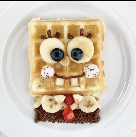 What I Eat For Breakfast, Kids Food Ideas, Kids Dishes, Food Art For Kids, Creative Snacks, Fun Snacks For Kids, Easy Food Art, Easy Snack Recipes, Snacks For Kids