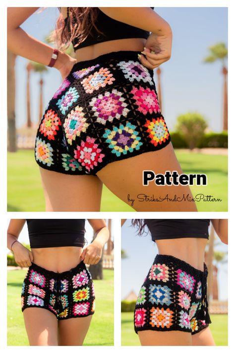 Granny square crochet pattern