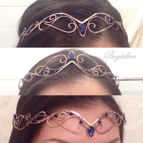 Elvish Tiara, Tiara Aesthetic, Elven Crown, Elven Tiara, Wire Crown, Fairy Crown, Idee Cosplay, Crown Tiara, Pola Gelang