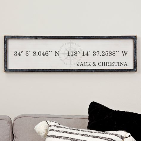 Home Coordinates Sign, Coordinates Wall Art, Latitude And Longitude Signs, Blackwashed Wood, Barnwood Wall Art, Latitude Longitude Sign, Gps Coordinates Sign, Coordinates Gift, Latitude And Longitude