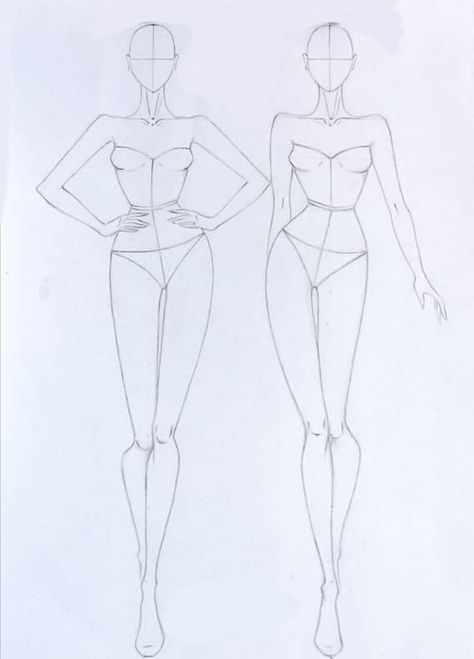 Modeling Poses Drawing Reference, Model Painting Fashion, Pose Reference Fashion Figure Drawing, Dress Design Model Drawing, Clothing Model Drawing, Body To Draw Clothes On, Simple Fashion Drawing, 10 Head Croquis Fashion Figures Poses, Clothing Design Model Sketch