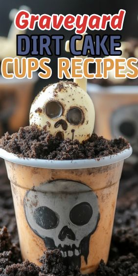 Easy Graveyard Dirt Cake Cups Graveyard Dirt Cake, Dirt Cake Cups, Carrot Cake Cheesecake Recipe, Graveyard Dirt, Halloween Cakes Easy, Cake Cups, Carrot Cake Cheesecake, Easy Carrot Cake, Dirt Cake